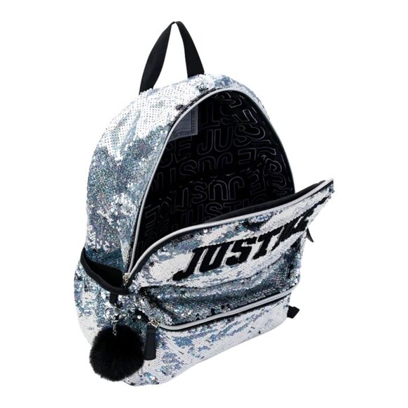 NWT Justice Girls Sequins School Backpack New Collection - Picture 2 of 6
